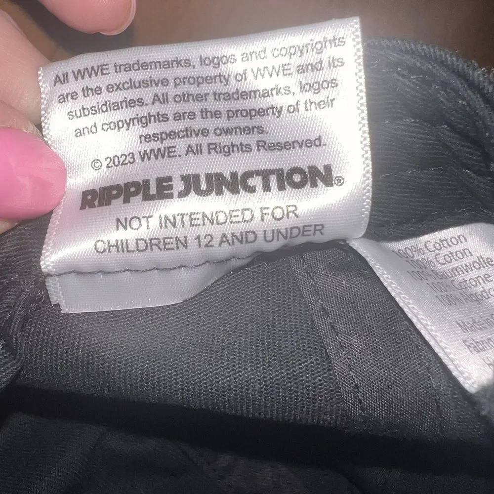 WWE UNDERTAKER Adjustable Baseball‎ Cap/Hat Black Purple Official Licensed New - Picture 5 of 8